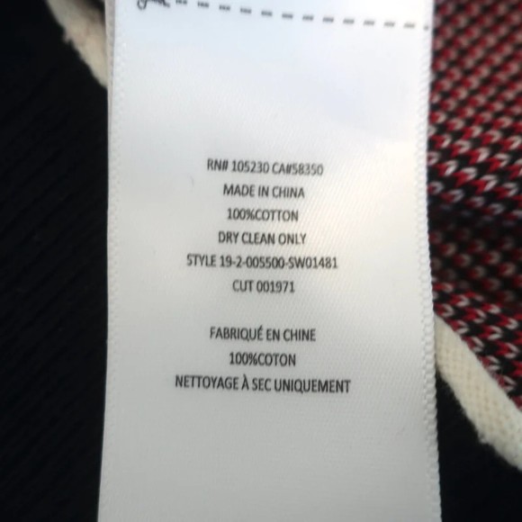 Joie Wilhelmina Destination Sweater Navy Cotton Knit Size Extra Extra Small - Picture 6 of 6